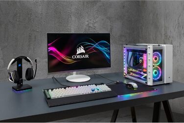Корпус для ПК Corsair Crystal 280X RGB, micro-ATX, загартоване скло, чорний, підсвітка LED