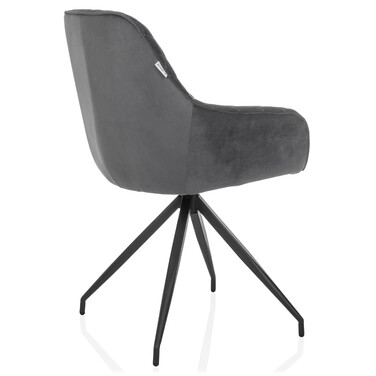 Стілець обідній ELVERUM Velvet Grey hjh LIVING