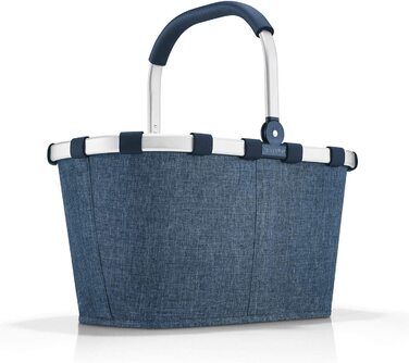 Кошик для покупок Reisenthel Carrybag Frame Bandana Blue, місткий, з міцною рамою, водовідштовхувальний, з внутрішньою кишенею, стильний дизайн