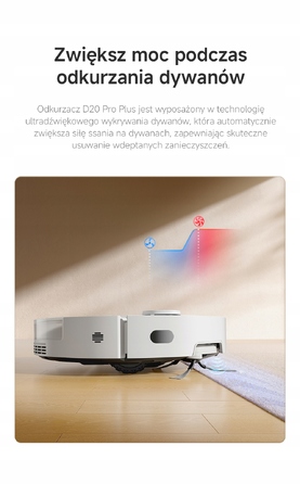 Робот-пилосос Dreame D20 Pro Plus, білий