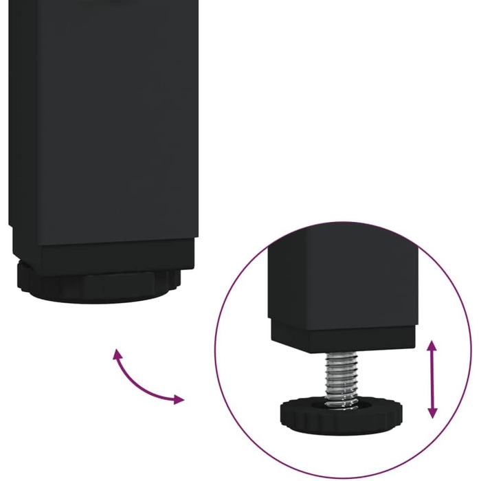 ТВ тумба vidaXL з ДСП та сталі, коричнева, 100x33x41 см, під телевізор, у стилі дуба, сучасний телевізійний стіл