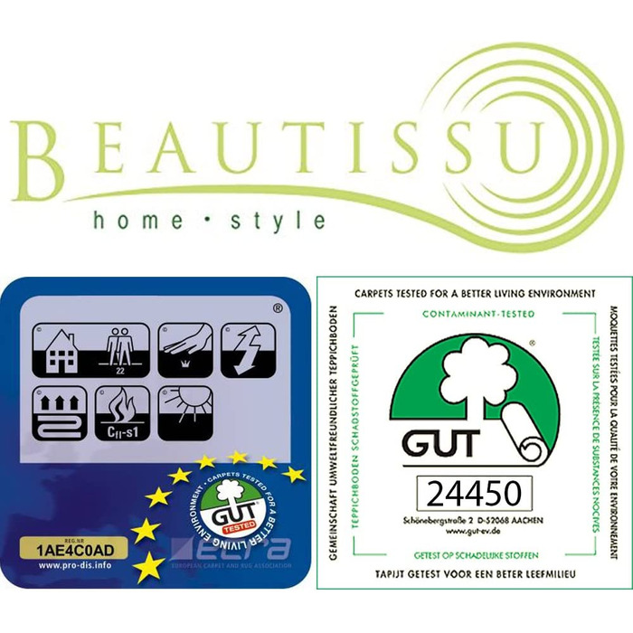Килимки для сходів Beautissu 15 шт 65х28 см антрацитові