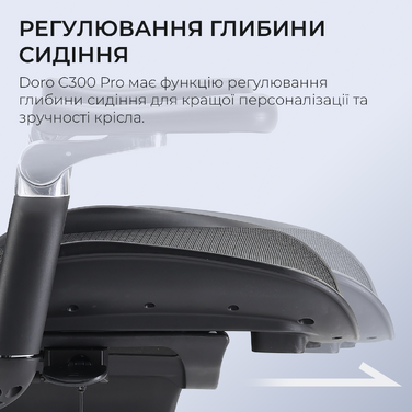 Крісло офісне Sihoo DORO C300 Pro Mesh Black