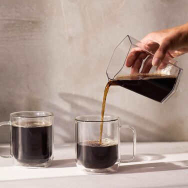AeroPress Clear XL: Прес для кави, френч-прес та еспресо-машина 2-в-1, прозорий XL, портативний для подорожей та кемпінгу