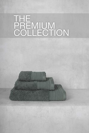 Рушник для душу Jilda-Tex Premium, 100% бавовна, махровий, зелений, 70x140 см, 2 шт, лляна текстура