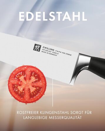 Набір ножів ZWILLING Vier Sterne (4 зірки), 3 предмети, нержавіюча сталь, Made in Germany