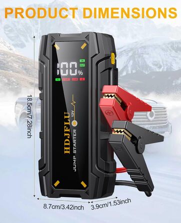 Powerbank Starthilfe 3000A UltraSafe: пусковий пристрій для автомобіля з LED-ліхтариком (7.0L бензин, 5.5L дизель)