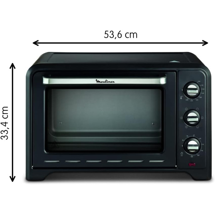 Міні-піч Moulinex Optimo OX484810 конвекційна, 33 літри, 6 режимів, таймер 120 хв, деко та решітка