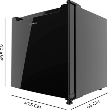 Міні-холодильник Cecotec Bolero CoolMarket TT 31 Dual Black, 31 л, з функцією охолодження та заморожування, механічне керування, знімна полиця, чорний