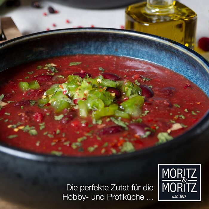 Набір з 4 супових тарілок Moritz & Moritz SOLID, 19 см, з кам'яної кераміки – глибокі миски для супу, салату, макаронів або мюслі