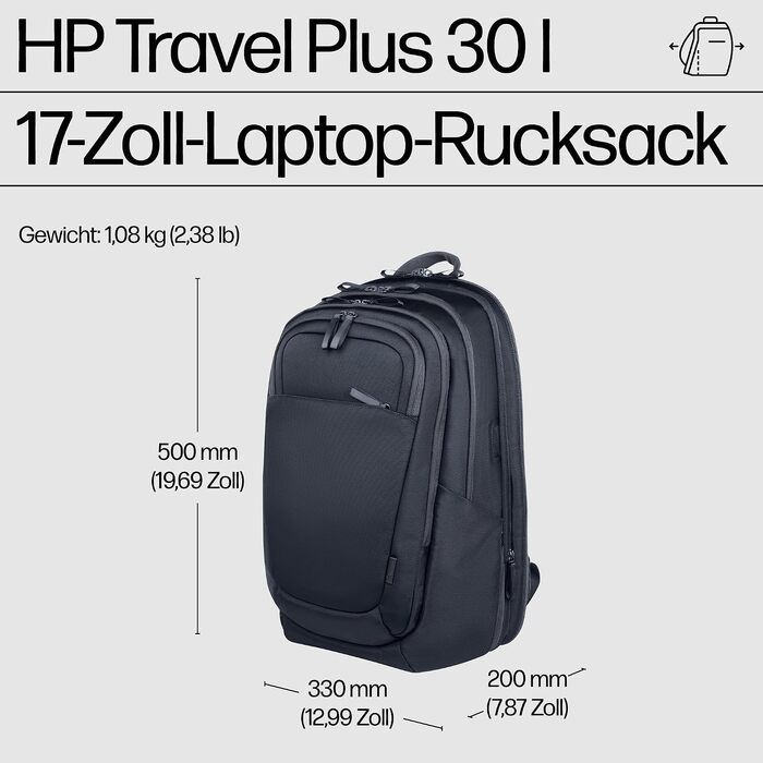 Рюкзак для ноутбука HP Travel Plus 17