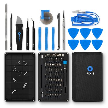 Набір інструментів iFixit Pro Tech для ремонту електроніки: біти та відкривачі для телефонів, ноутбуків, ПК, ігрових консолей (Синій)