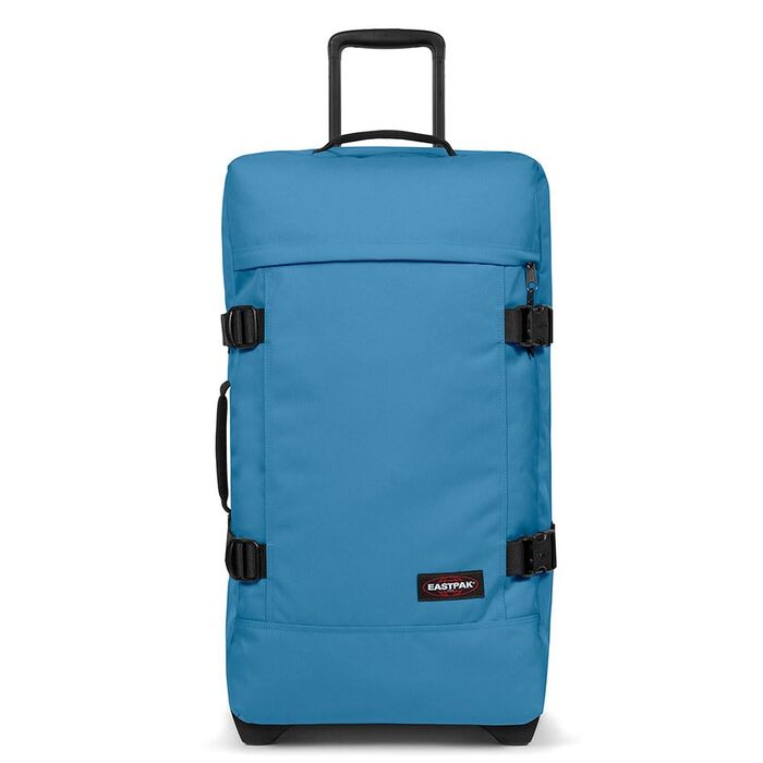 Валіза Eastpak Tranverz M 78L на колесах, синя (Aviator Blue), 67x35.5x30 см, з TSA-замком та телескопічною ручкою