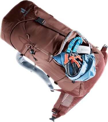 Жіночий туристичний рюкзак Deuter Trail 28 SL, 28 л, фіолетовий (Raisin-caspia), для альпінізму та походів, модель 2024