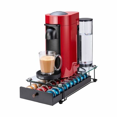 Органайзер-підставка для кавових капсул Nespresso Vertuo від Reisratten, підставка-шухляда на 30 капсул, скло