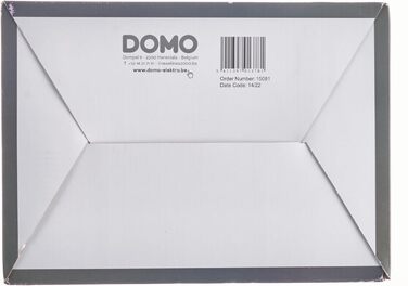 Електрочайник Domo DO482WK, пластик та нержавіюча сталь, 1.5 л, білий/чорний