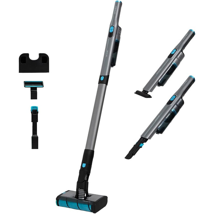 Вертикальний пилосос Cecotec Conga Rockstar Agile Twice, 210 Вт, 20 кПа, з моторизованою двома щітками, автономія 40 хв, 2-в-1