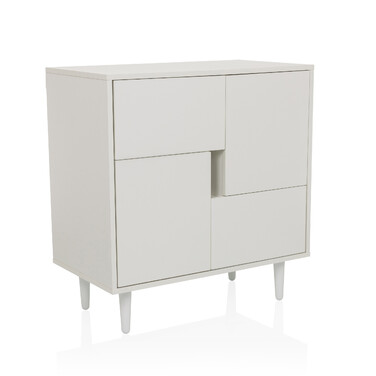 Сервант / комод LYKKJA 77x39,5x72 см 2 шухляди 2 двері білий hjh LIVING