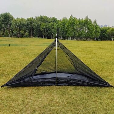 Ультралегкий намет Longeek Tipi для 1-4 осіб, водонепроникний кемпінговий тент з москітною сіткою, для сімейного відпочинку, 4 сезони, з місцем для печі