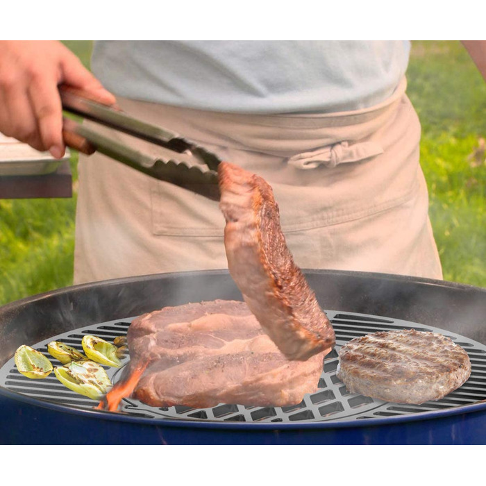 Чавунна решітка Onlyfire для гриля, діаметр 30 см, для Weber 57 см, Gourmet BBQ, Gusseisen, Sear Grate