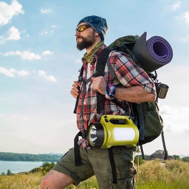 Потужний LED ручний ліхтар LE, акумуляторний, 1000 люмен, CREE, з Powerbank, 3 режими, USB, для кемпінгу та надзвичайних ситуацій