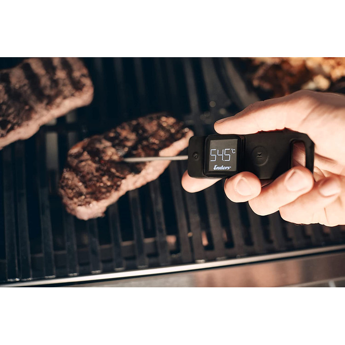 Enders® Преміум термометр для м'яса, швидке вимірювання, LCD-дисплей, LED-підсвітка, батарейковий, температура 0-300°C