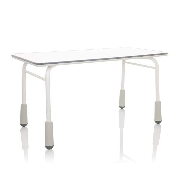 Дитячий стіл KID GRO T 120x60 см, регульована висота, світло-сірий колір, hjh OFFICE