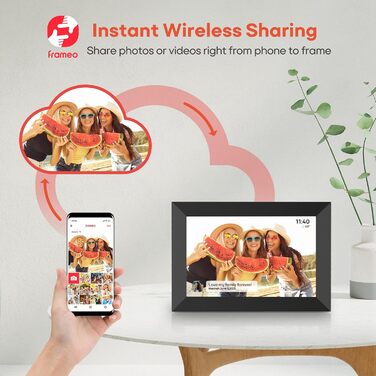 Цифрова фоторамка Frameo WLAN (набір 2 шт), 10.1 дюйма, IPS Touchscreen 1280x800, 32GB пам'яті, з автоматичним поворотом та віддаленою передачею фото
