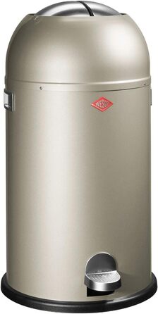 Сміттєвий бак Wesco Kickmaster 33 л, нержавіюча сталь, сріблястий, 37.5x37.5x69 см
