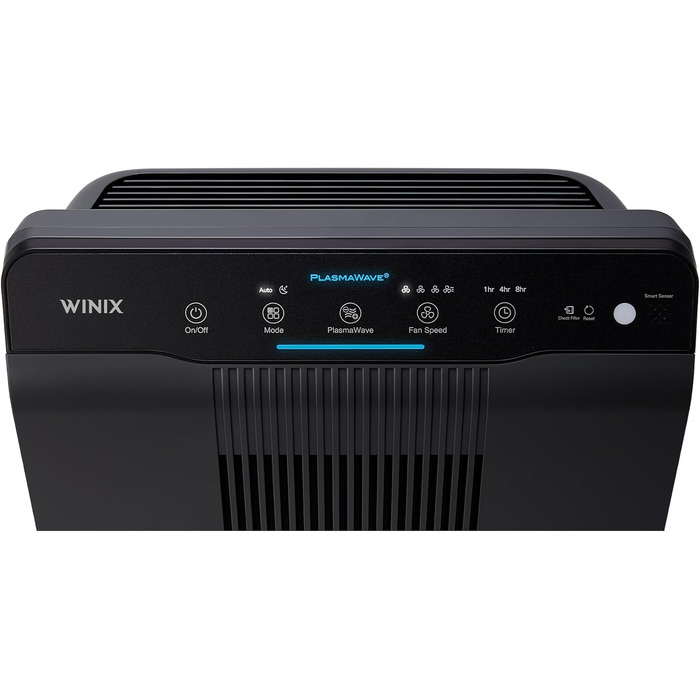 Очищувач повітря Winix 5500-2 для алергіків та курців, PlasmaWave, CADR 390м³/год, до 99м², датчик якості повітря, авто- та нічний режими, чорний