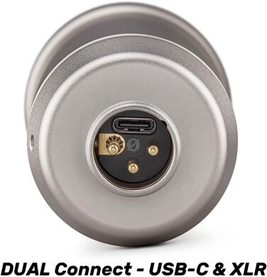 Студійний мікрофон Rode NT1 5th Gen XLR/USB сріблястий з тримачем keepdrum MSA033