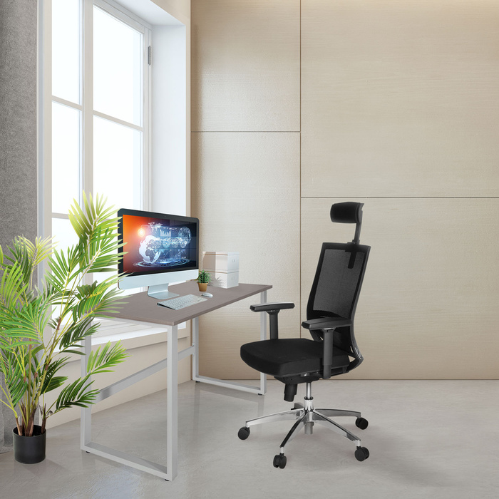 Письмовий стіл / Комп'ютерний стіл WORKSPACE LIGHT I 120 x 60 см, горіх / білий, hjh OFFICE