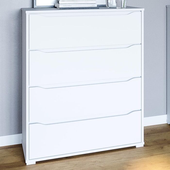 Комод Vicco Ruben білий 80x102 см, великий розмір