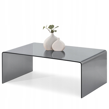 Журнальний стіл Mebel-Partner прямокутний 110 x 60 x 40 см, антрацит/графіт/сірий