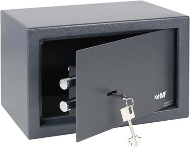 Сейф HMF 49200-11 з ключем, меблевий, 31x20x20 см, антрацит