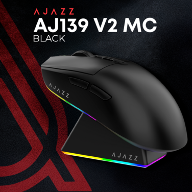 Ігрова бездротова миша Ajazz  AJ139 V2 MC -3 Mod-Black-3311