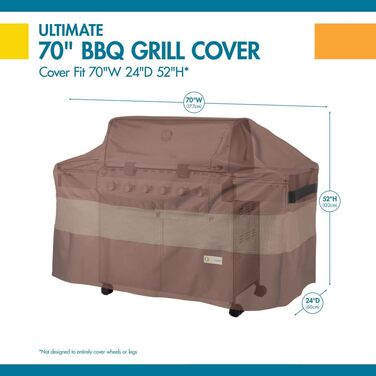 Чохол для гриля Duck Covers Ultimate, водостійкий, 70 дюймів