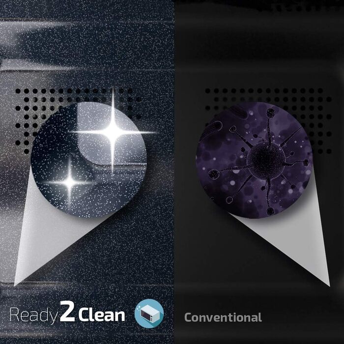Мікрохвильова піч Cecotec ProClean 3030 20 л, 700 Вт, покриття Ready2Clean, 6 рівнів потужності, таймер 30 хв, розморожування, чорний колір