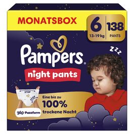 Нічні підгузки-трусики Pampers Night Pants, розмір 4 (9-15 кг), 180 шт.