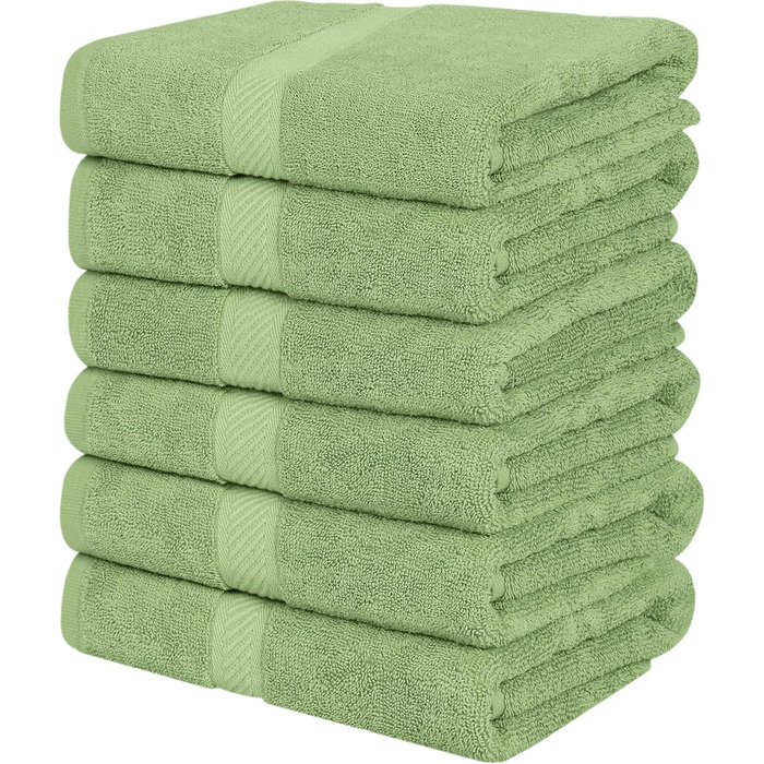 Рушники для ванної Utopia Towels 61x121 см, 6 шт, зелений