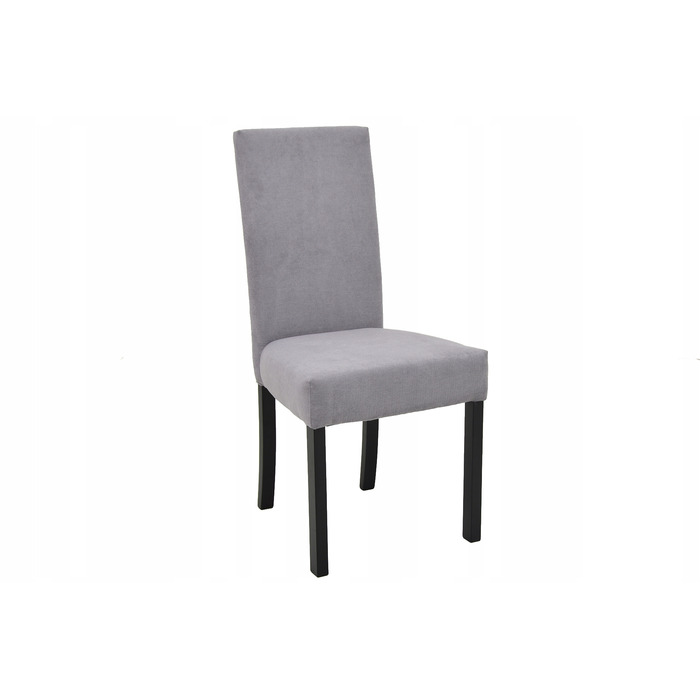 Комплект меблів ARTISAN: розкладний стіл 80x140/180 см та 6 м'яких стільців сірого кольору