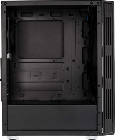KOLINK Nimbus Midi-Tower ATX RGB комп'ютерний корпус чорний, корпус для ПК з підсвіткою, підтримка водяного охолодження
