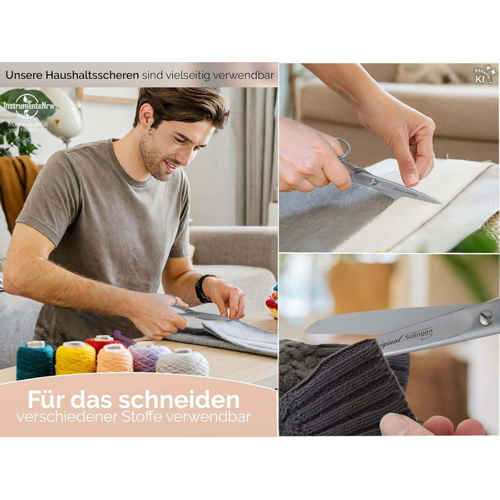 Універсальні господарські ножиці для кухні Solingen, багатоцільові, Made in Germany (15,24 см)