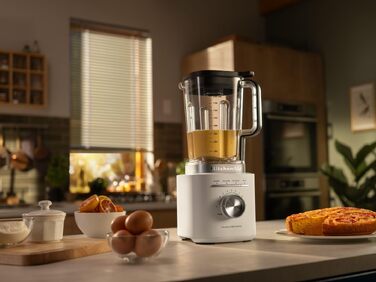 Блендер стаціонарний KitchenAid 5KSB2073EPL Pure Power, 1.5 л, білий перламутр - для смузі, супів, крихти льоду