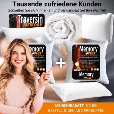 Ортопедична подушка для шиї з Memory Foam 40x60 см. Подушка від болю в шиї, віскоеластична, 60х40/60х60 см. GARANTIE