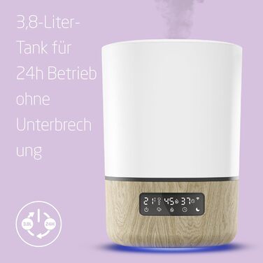 Розумний зволожувач повітря Maxi-Cosi Breathe для дитячої кімнати з ароматизацією, сумісний з Alexa та Google Assistant