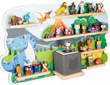 Магнітна полиця bunnyboo Safari для Toniebox і 45 фігурок, перевірена якість, для хлопчиків і дівчаток, переможець тестів 2024