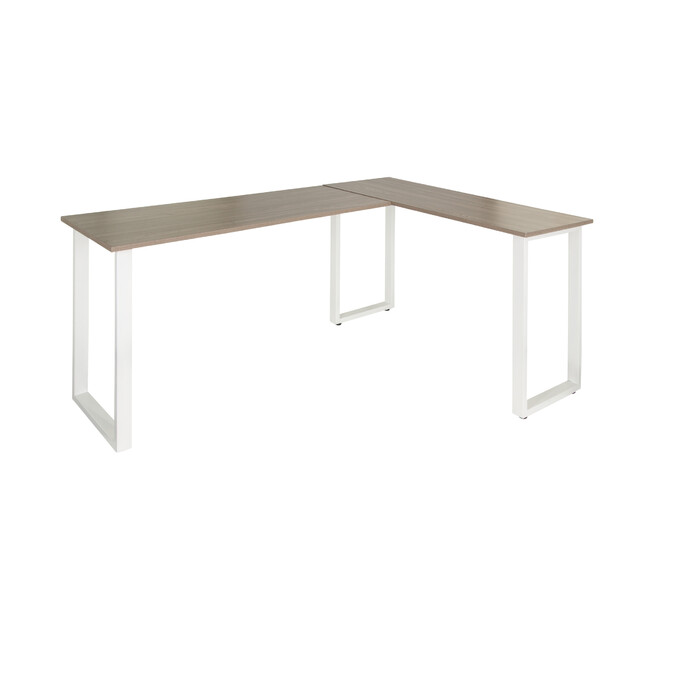 Робочий стіл WORKSPACE BASIC I 165 x 120 см сірий / білий hjh OFFICE