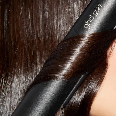 ghd Gold Професійний випрямляч для волосся, 185°C, двозонна технологія, чорний, для вирівнювання, завивки та хвиль, нова упаковка