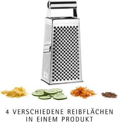 Терка для овочів WMF Gourmet Vierkantreibe з нержавіючої сталі Cromargan, 4-гранна, 8 x 24 см